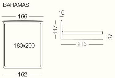 Milano Bedding Кровать-контейнер со съемным чехлом из ткани sun-id-1409318 - Вид №4