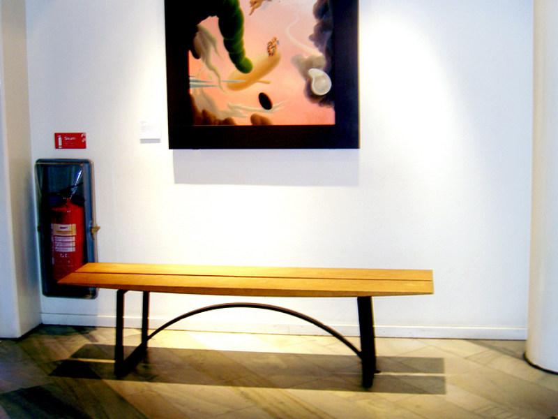 Nola Industrier Скамейка из стали и дерева sun-id-1468025 - Вид №1