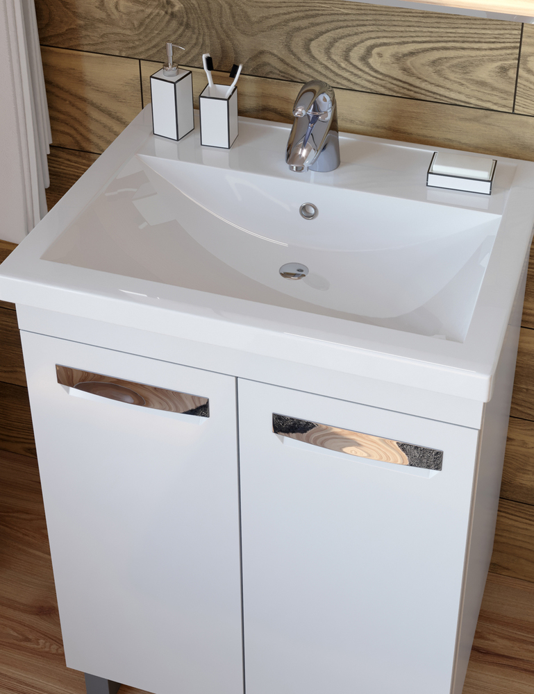 Тумба Plaza 600 (Фостер)600⨉400⨉820 мм белый Santreyd sun-id-664576 - Вид №2