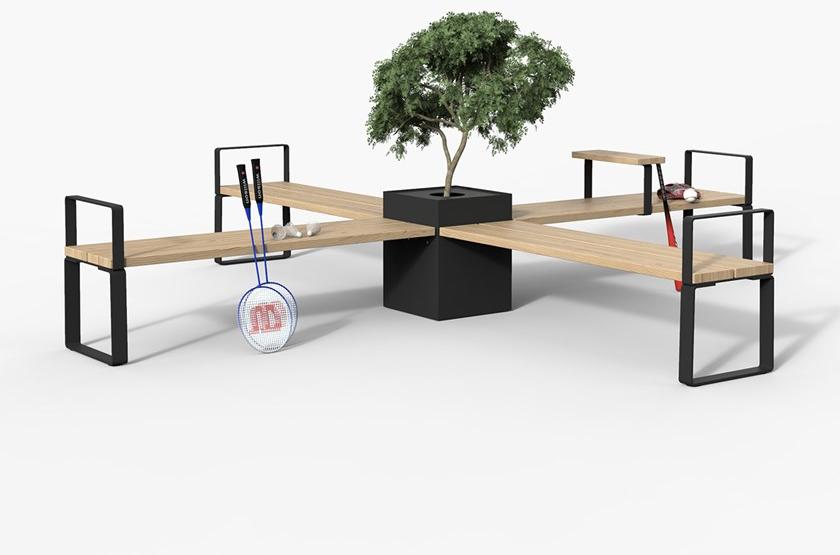 Nola Industrier Модульная скамья со спинкой sun-id-1394034 - Вид №6