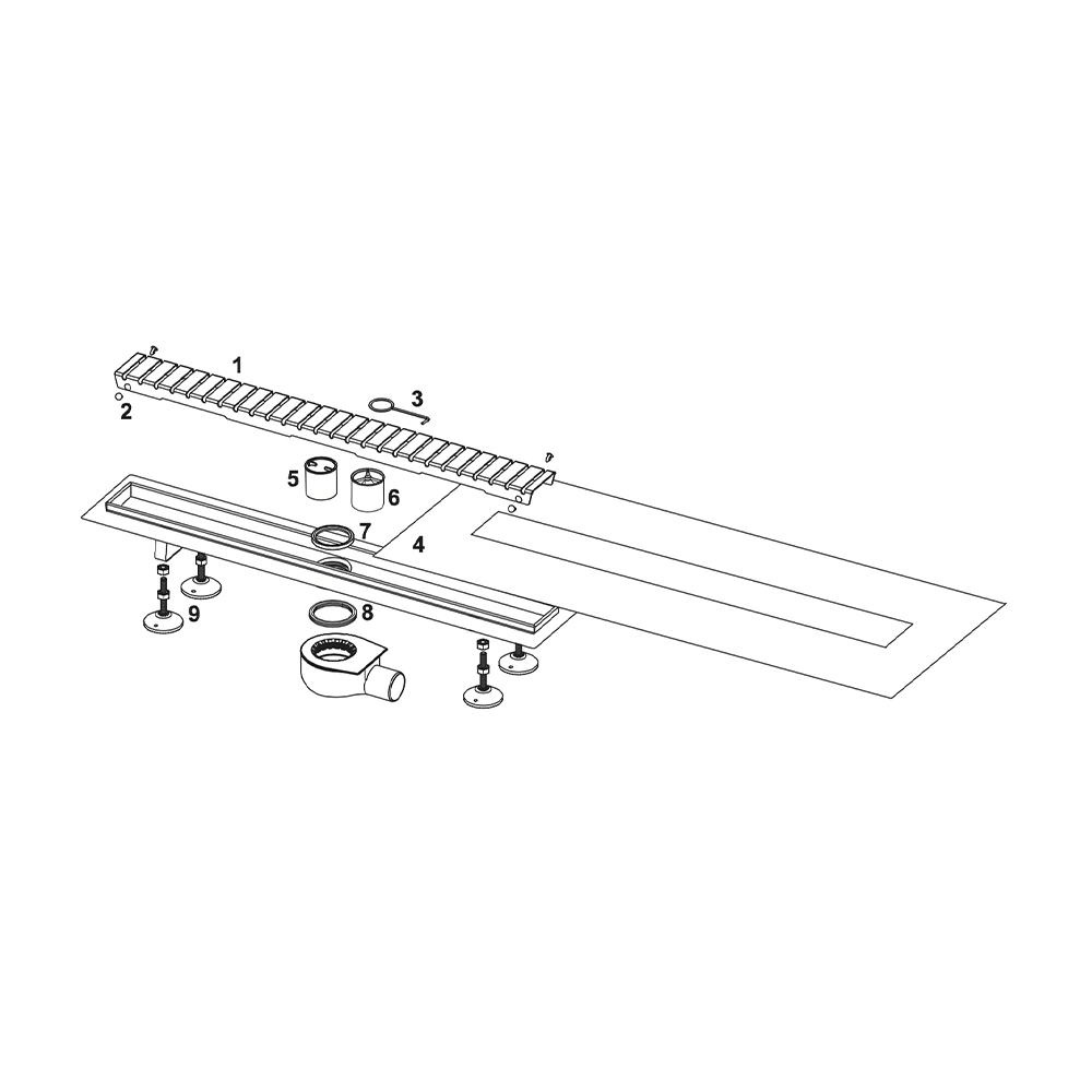 660016 Запасные части Tece TECEdrainline