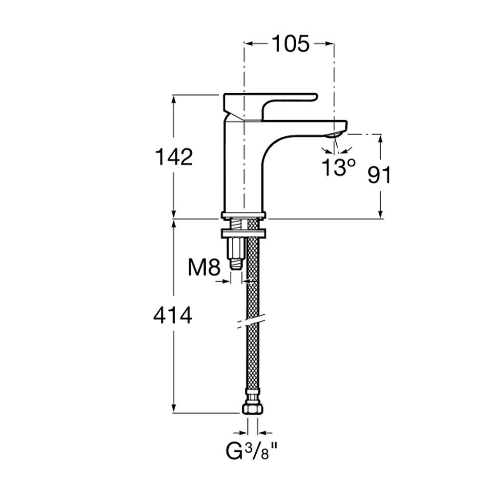 5A3K09C00 Смесители для раковины Tece  - Вид №1