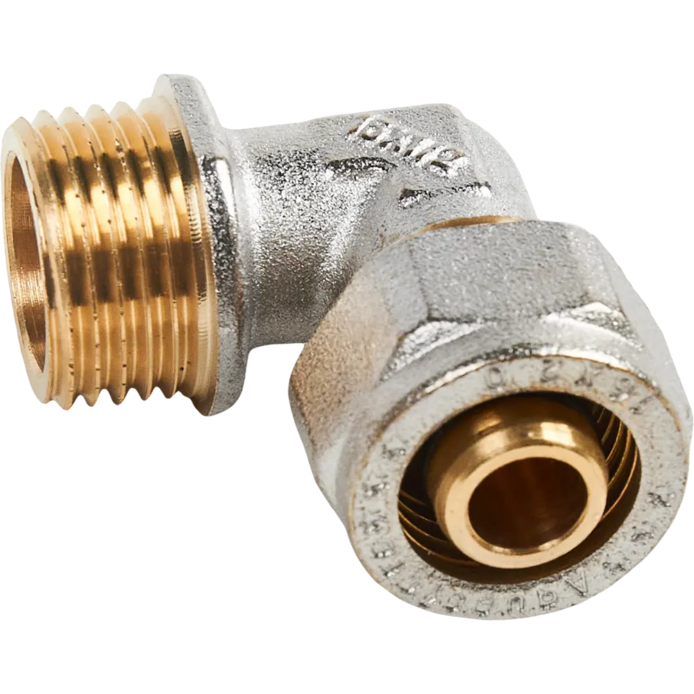 Угловой фитинг Aquasfera 16×1/2" для металлопластиковых труб 82890164 STLM-1583193