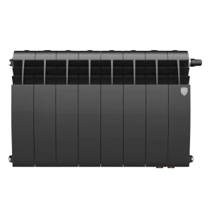 Радиатор секционный Royal Thermo Biliner 350/87 8 секций нижнее подключение биметалл черный 89391448 STLM-2200104