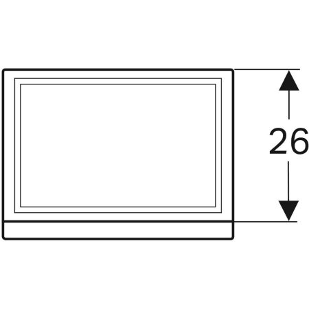 869048000 Шкафчик для раковины Geberit Renova Plan, с одной дверью Geberit  - Вид №13