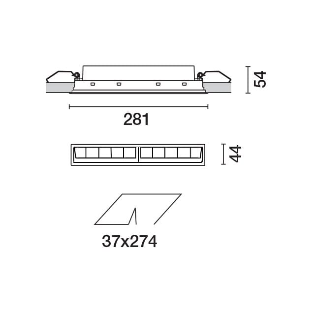 Wall washer a LED per controsoffitti iGuzzini LASER BLADE LGC ARCH-00056364 - Вид №8