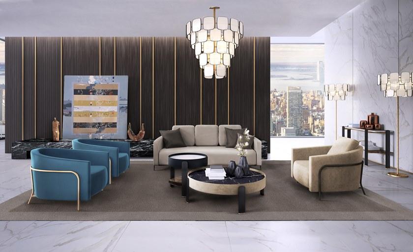 Formitalia Низкий овальный мраморный журнальный столик sun-id-1477271 - Вид №2