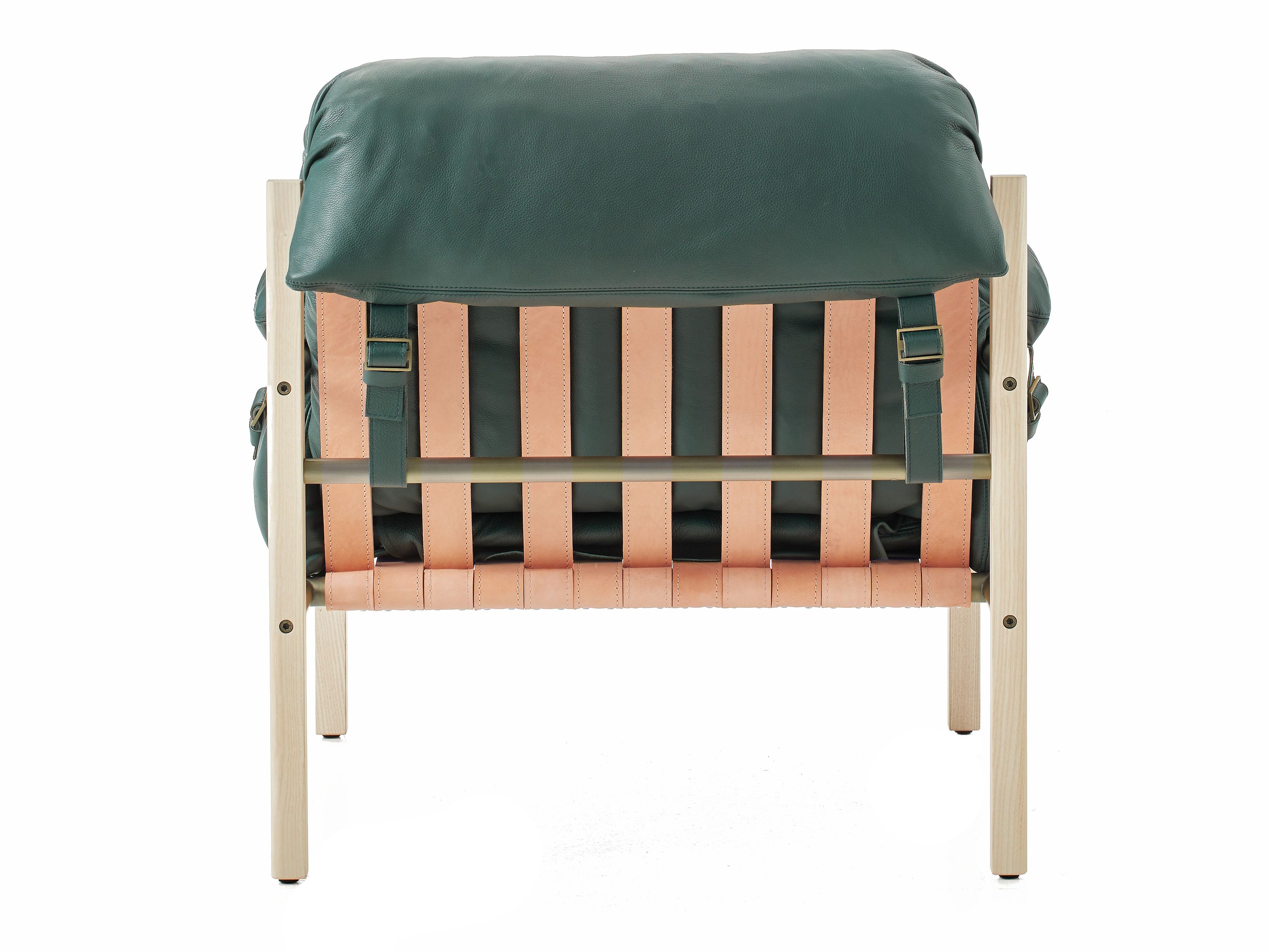 Кожаное клубное кресло с подлокотниками BassamFellows Слинг ARCH-00103401 - Вид №24