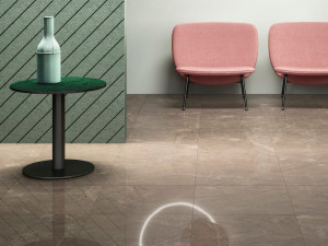 Пол / керамогранит с мраморным эффектом