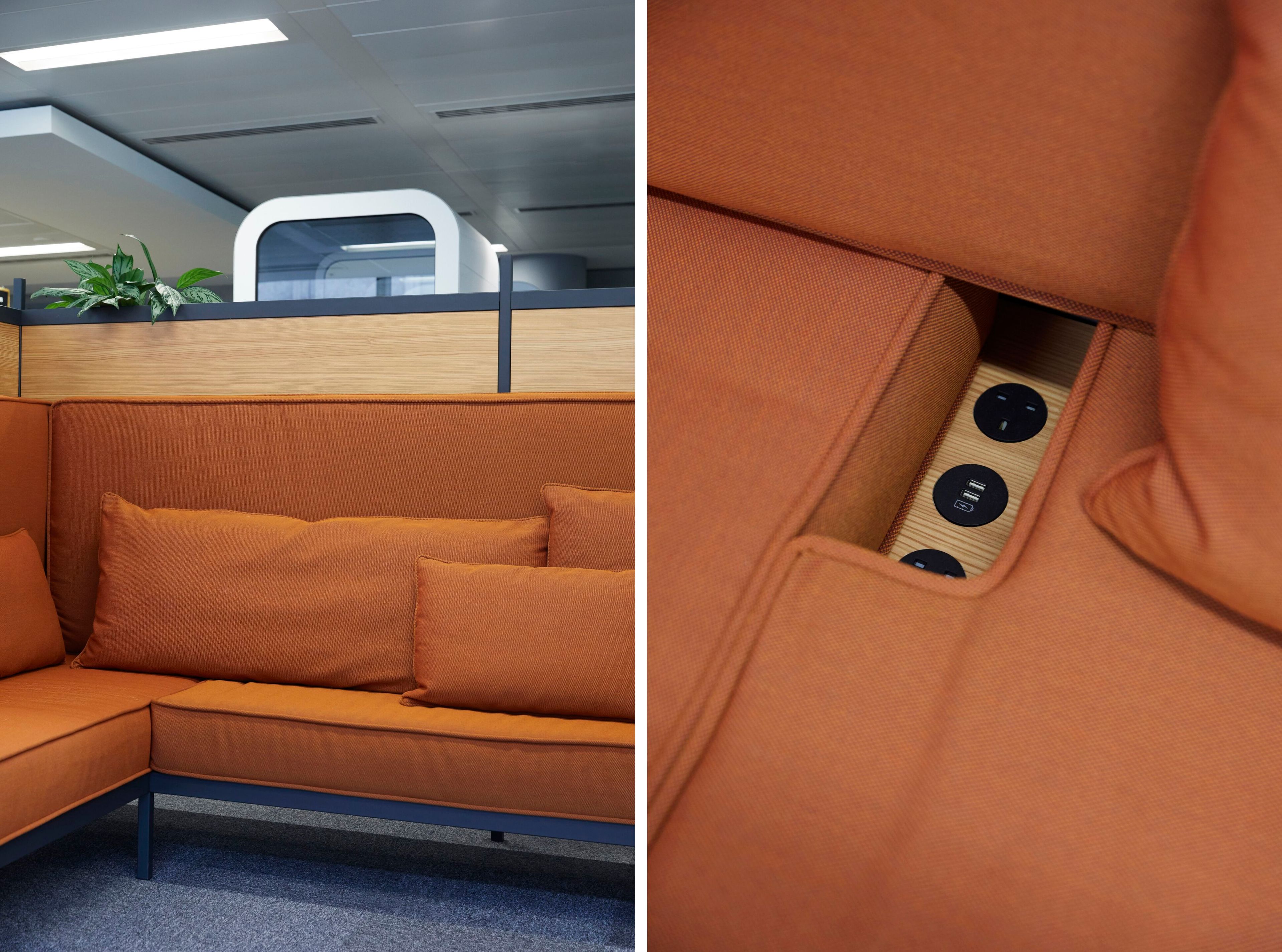 Двусторонний линейный диван с высокой спинкой Established&Sons сетка ARCH-00031066 - Вид №16