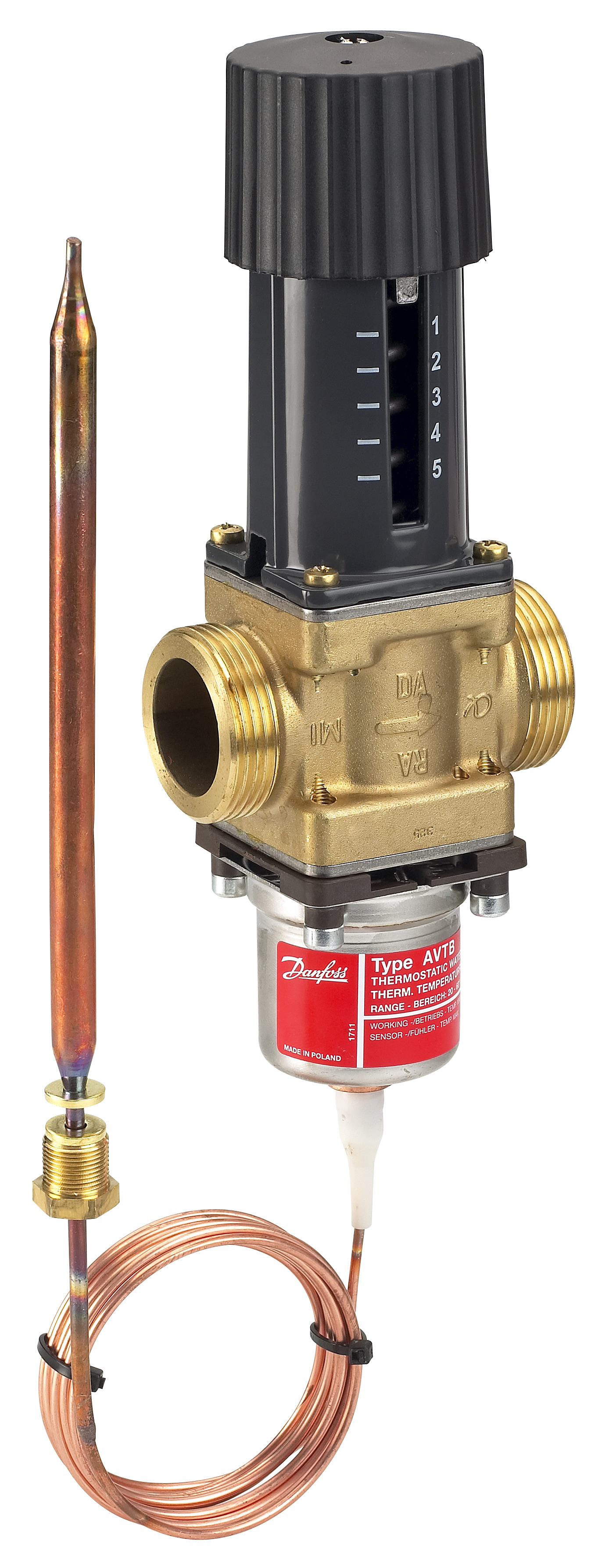 Danfoss Регулятор температуры AVTB AVTB PN16 20/3,4/30-100/2,3M/н.р. 003N5142  - Вид №15