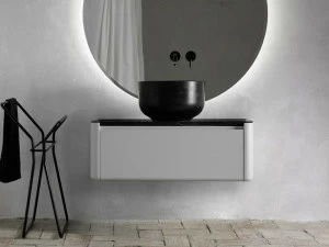 INBANI Тумба под умывальник одинарная настенная, лакированная Origin