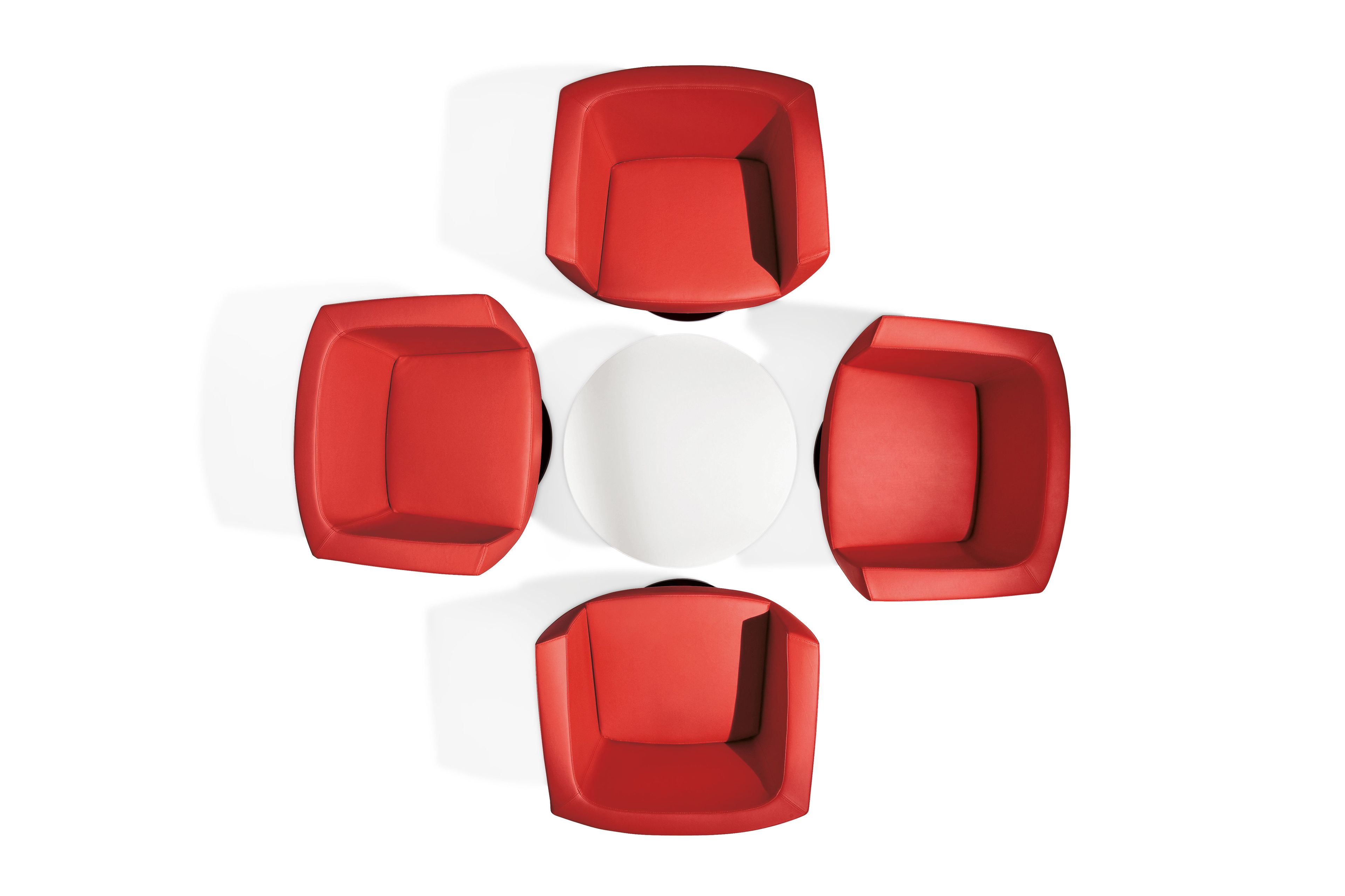 Кожаный поворотный стул с подлокотниками Kastel Koppa ARCH-00083151 - Вид №1