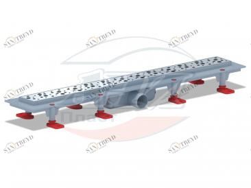 Трап пластиковый линейный Бриз 650х62, выпуск 40 мм TL1365G АНИ пласт 201724