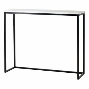 Консоль черная с белой мраморной столешницей FOR MISS  263966 Черный