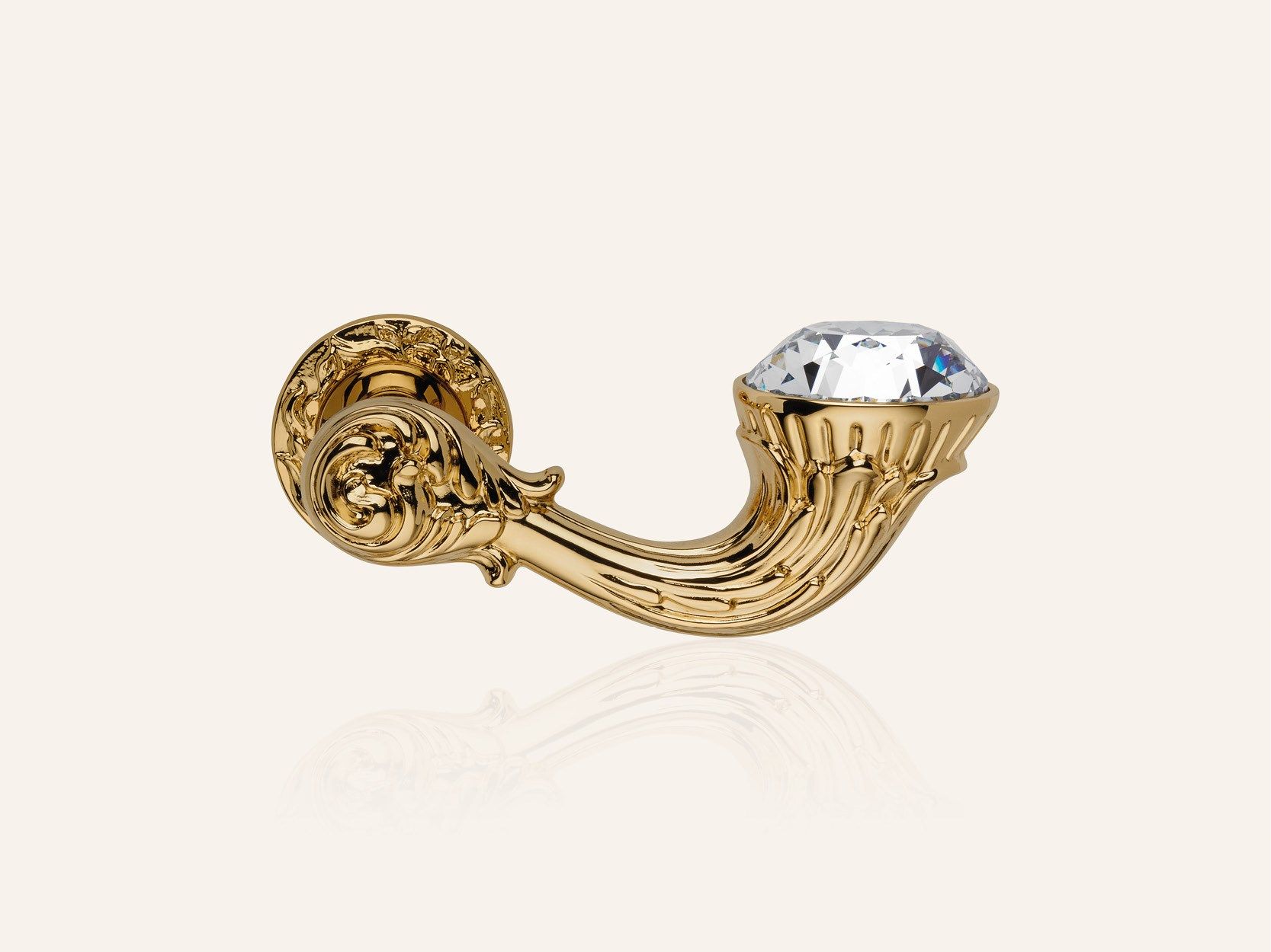 Латунная ручка в классическом стиле с кристаллами Swarovski® на пластине LINEA CALI' Brilliant Diamond ARCH-00143412 - Вид №7