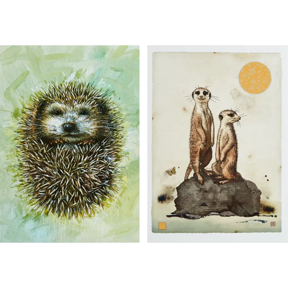 Постер Арт дизайн Хто тут 21x29.7 см 2 шт STLM-2060951