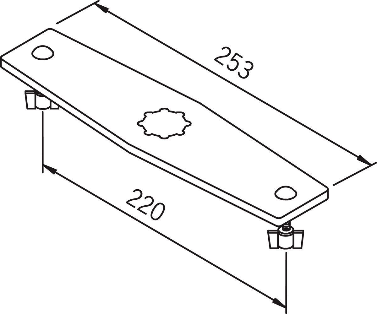 Oras 152053 Декоративная пластина 152053  Хром  - Вид №2