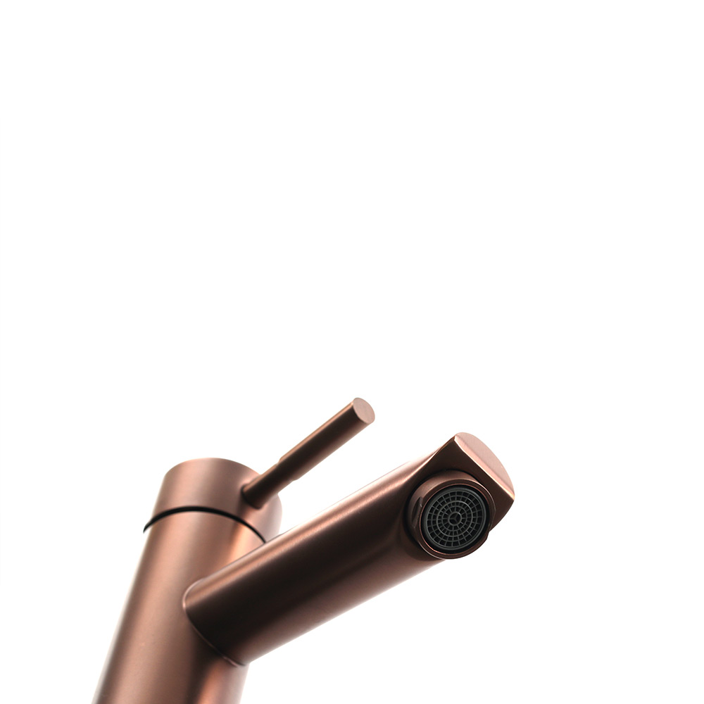 Смеситель д/ум MELANA-610102PVD-Br Tondo нерж.сталь, однорычажный, бронза  - Вид №5