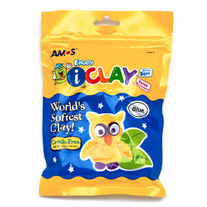 22037 Масса для лепки iClay в пакетиках 50 г ассорти AMOS