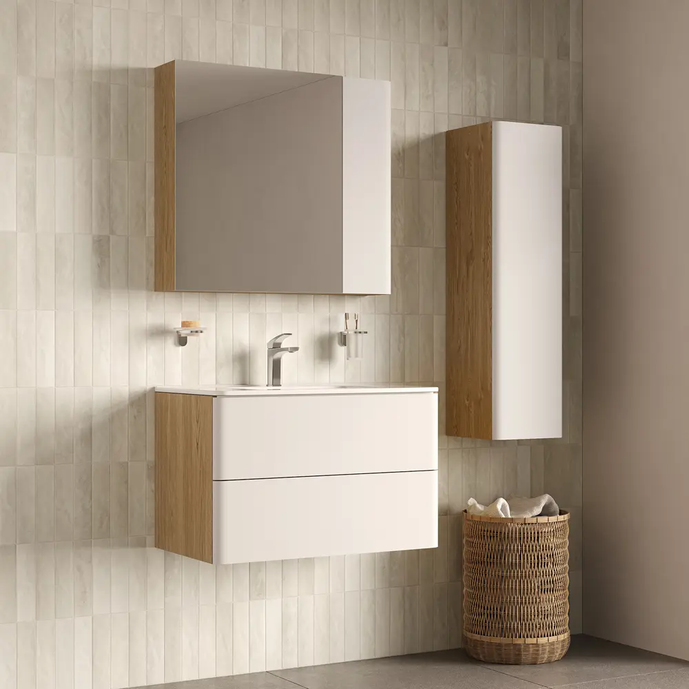 Корпус зеркального шкафа Iddis Lahta LAH80V0i99 72x80x15 см цвет дуб светлый STLM-2058857 - Вид №2