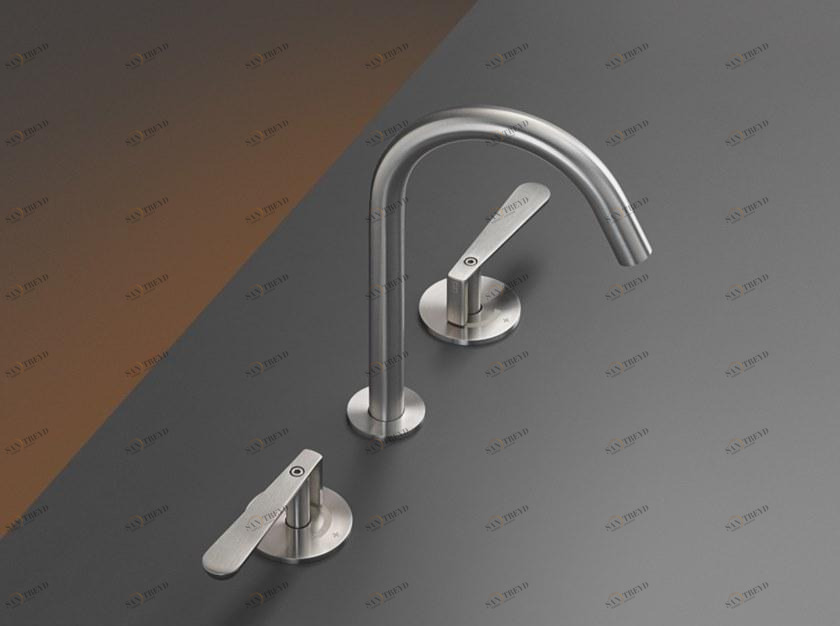 Ceadesign Смеситель для раковины с 3 отверстиями из нержавеющей стали Lutezia Ltz 10