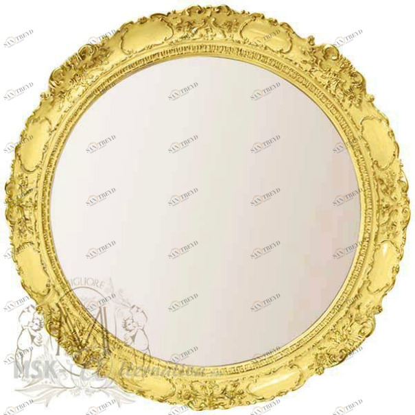 Зеркало MIGLIORE Complementi ML.COM-70.509.DO круглое h90*L90*P7 см, золото 