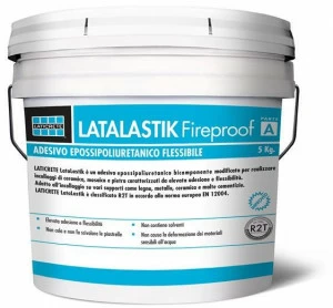 LATICRETE Двухкомпонентный огнестойкий эпоксидно-полиуретановый клей Adesivi e malte