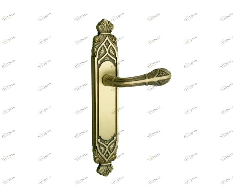 0A3534.000.53 Ручки дверные на пластинах Хром с черной патиной Mestre 