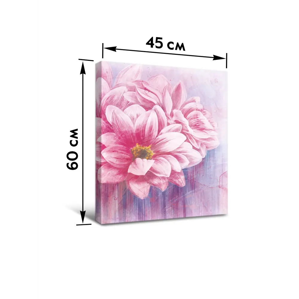 Картина модульная Розовые цветы 45x60 см 2 шт POSTERMARKET STLM-2181992 - Вид №7