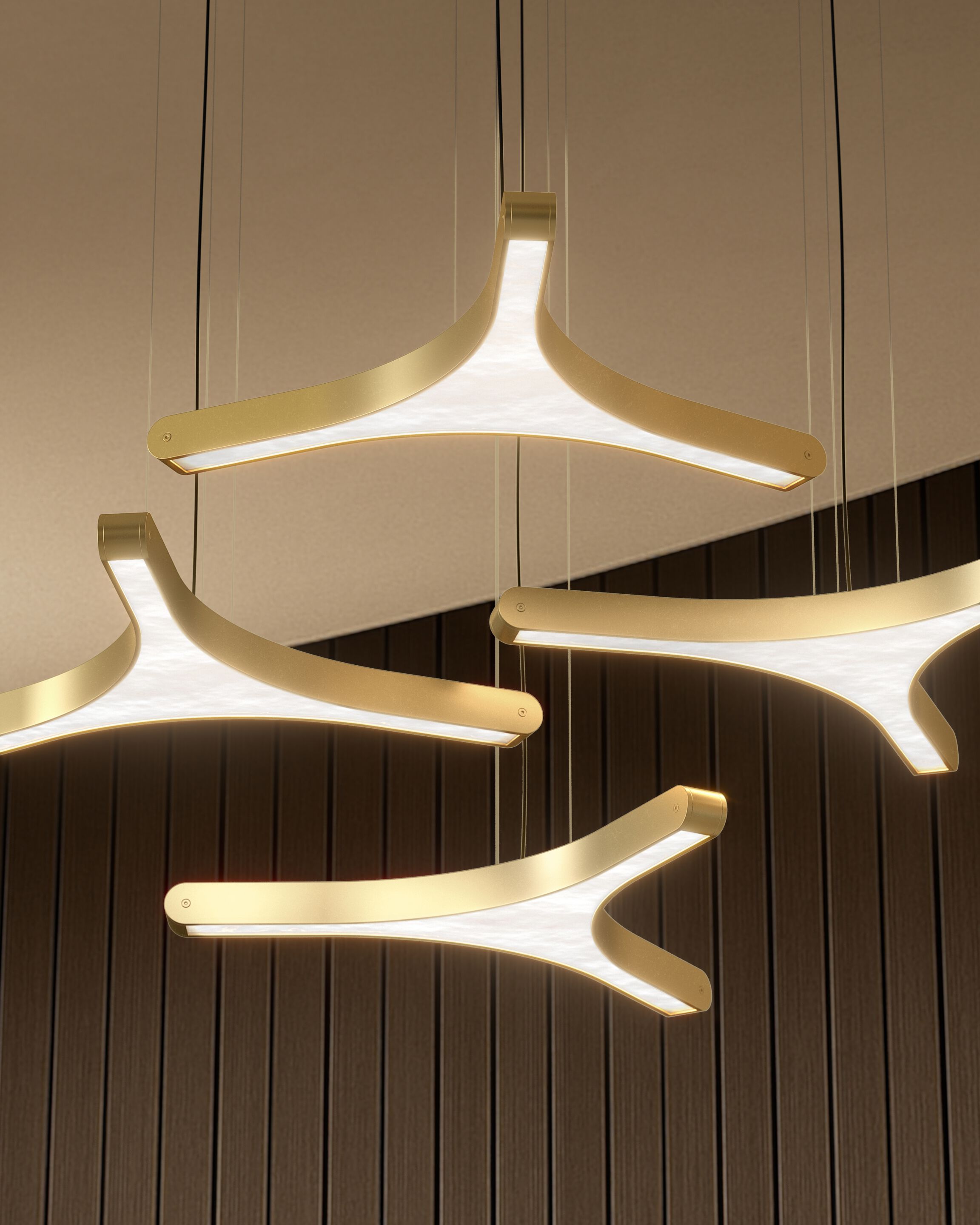 Подвесной светильник из алюминия и кованого стекла Euroluce Lampadari Pegaso ARCH-00043886 - Вид №1