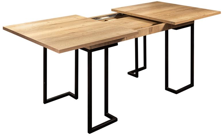 30449 Стол раскладной обеденный Loft 120 Дуб натур R-HOME 40036041h_Натур - Вид №1