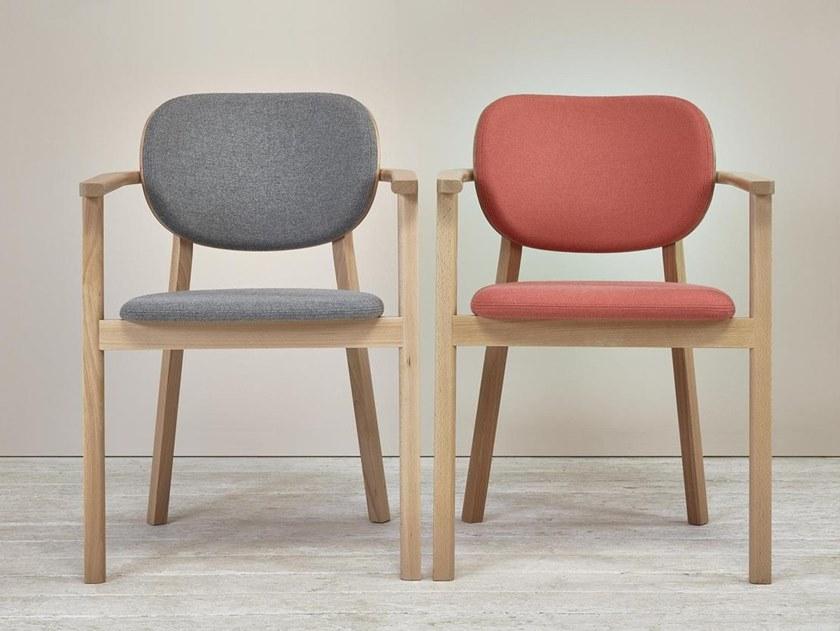 TON Стул из мягкой ткани штабелируемый с подлокотниками Santiago 02 sun-id-1425759 - Вид №7