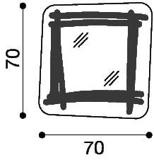 Gervasoni Квадратное зеркало Beds sun-id-1408301 - Вид №3