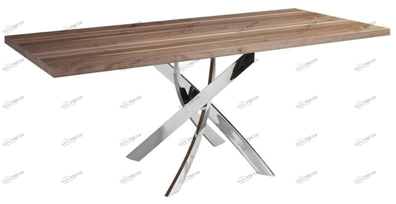 Angel Cerdá Прямоугольный стол для гостиной из стали и дерева Nature life 1061.02 Angel Cerda