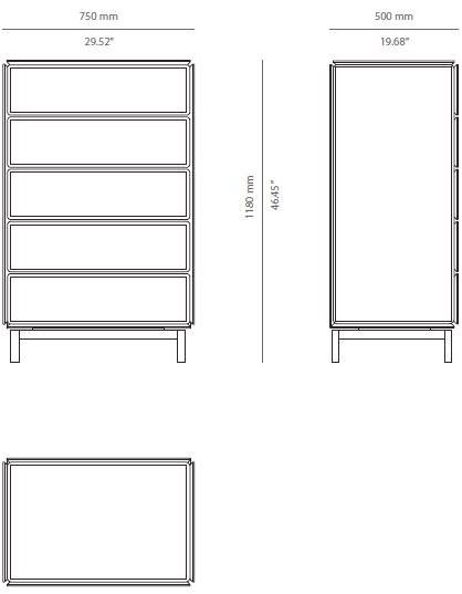 PRADDY Комод из дерева Barbican Tr014/tr011 - Вид №4