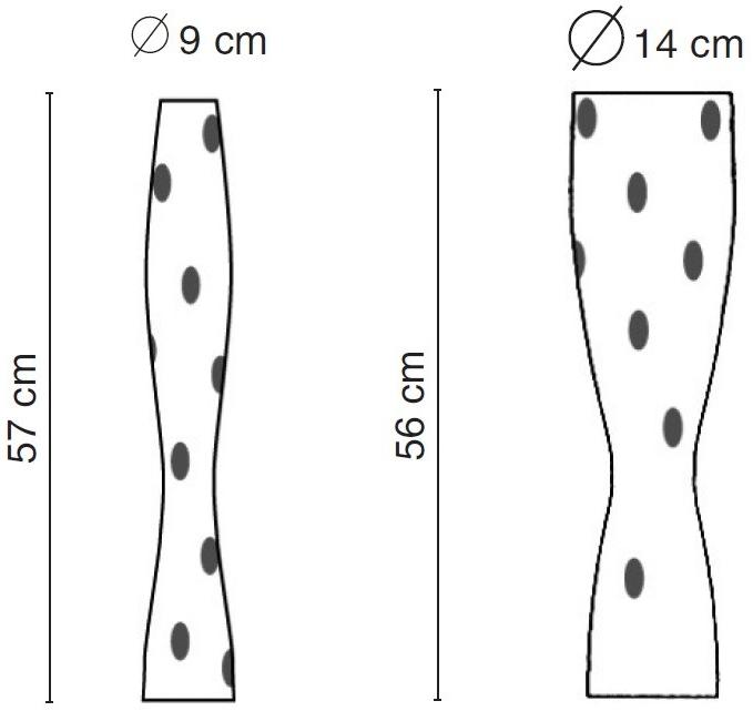 Fos Ceramiche Фарфоровая ваза Antithesis oro e platino B-2001, pf-2001 - Вид №2