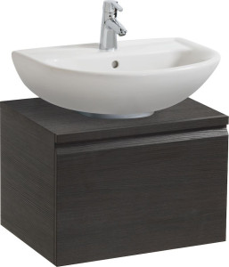 H4830350959991 Шкафчик под раковину, экономящим пространство, для раковины 810951/810952/810953, 1 выдвижной ящик, 1 полочка стеклянная, с крышкой для B LAUFEN PRO