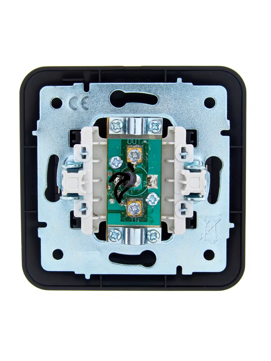 ASTI Розетка ТВ оконечная чёрный бархат LEZARD 7081-4242-130 - Вид №1