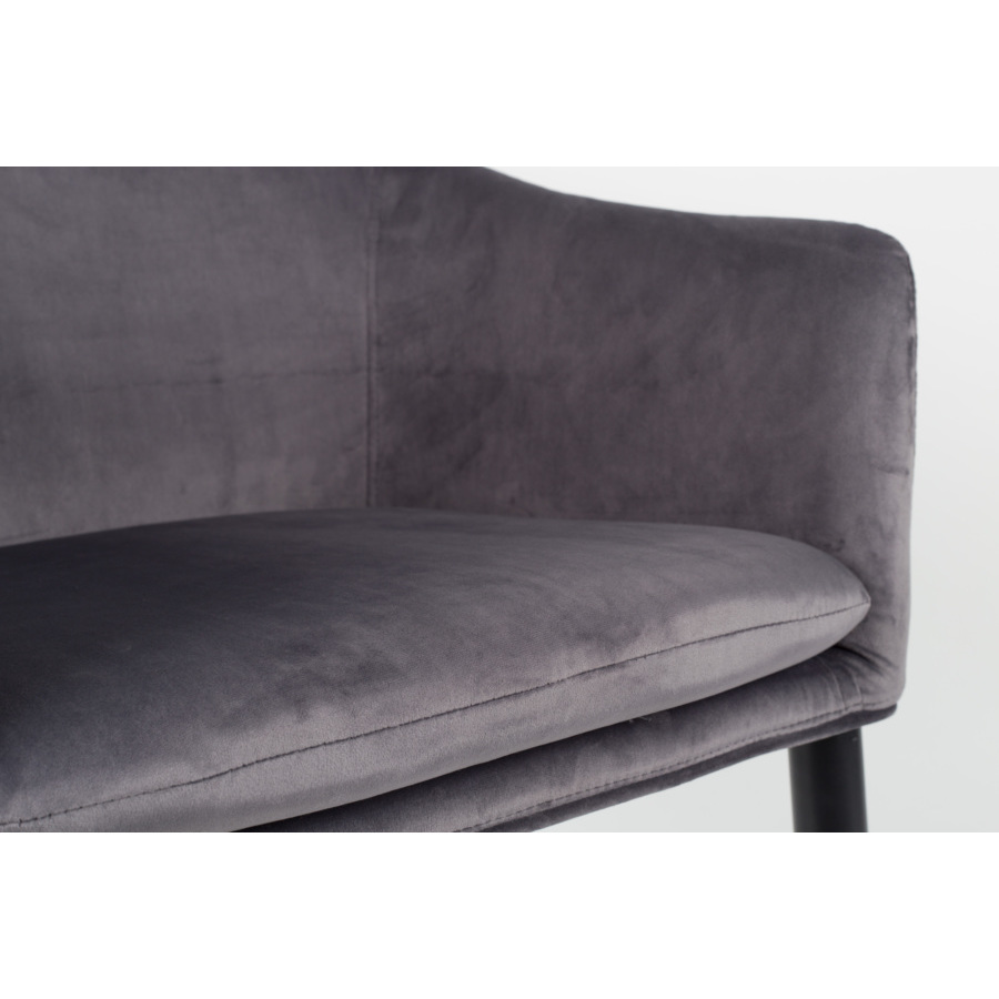 Кресло Catelyn серое White Label Living 1200162 - Вид №8