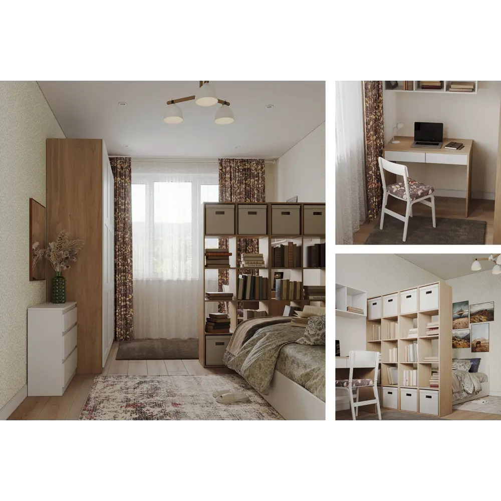 Комод Santreyd Реан - стильный и функциональный белый комод с тремя ящиками 85630304 STLM-0064669 - Вид №6