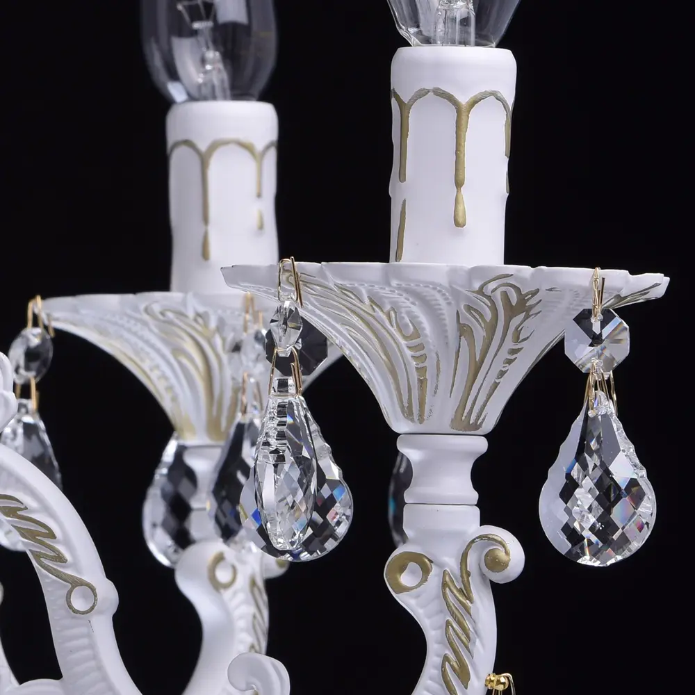 Люстра Свеча 6xE14x60 Вт, металл, цвет белый Maytoni STLM-2170380 - Вид №7