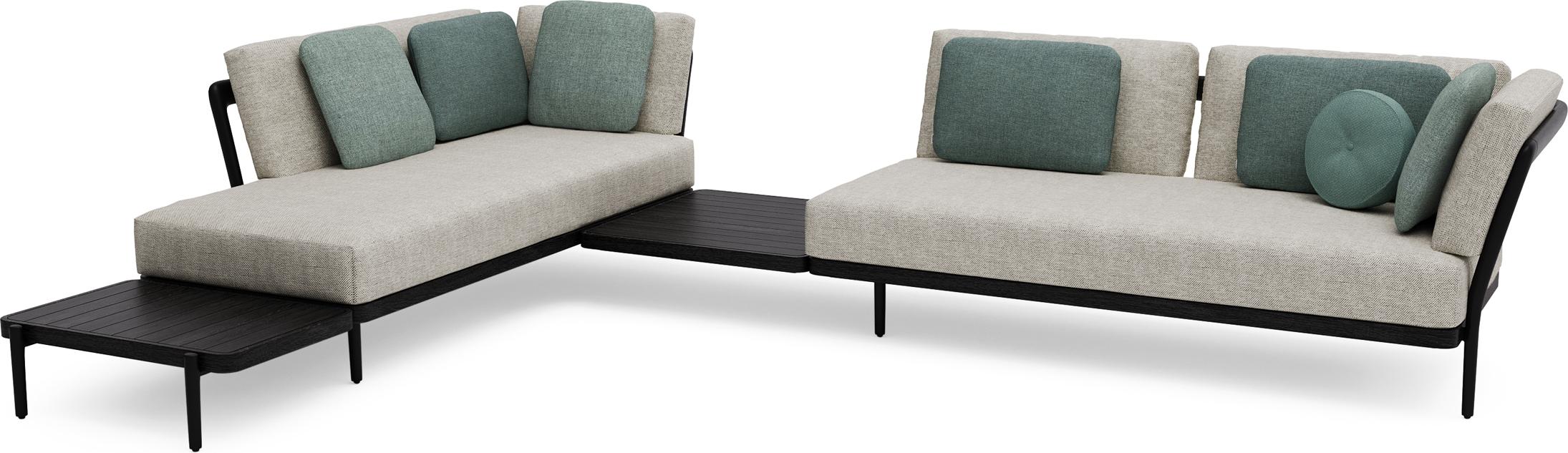 Concept 3 teak nero черный Manutti Flex MNST530