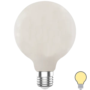 Лампа светодиодная Lexman G120 E27 220-240 В 9 Вт матовая 1055 лм теплый белый свет