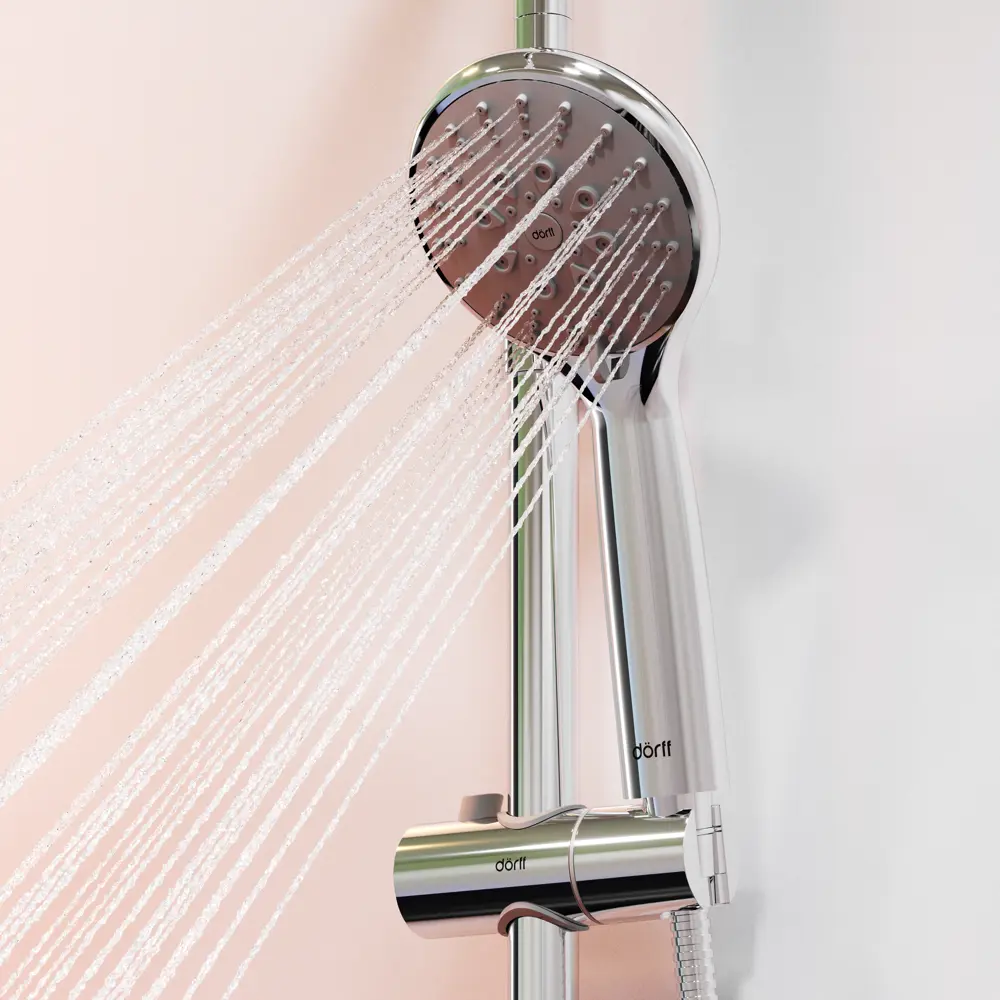 Душевая стойка Dorff с тропическим душем и хромированной отделкой 87812815 STLM-1382276 - Вид №13