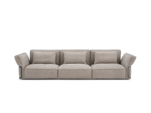 Кожаный линейный диван