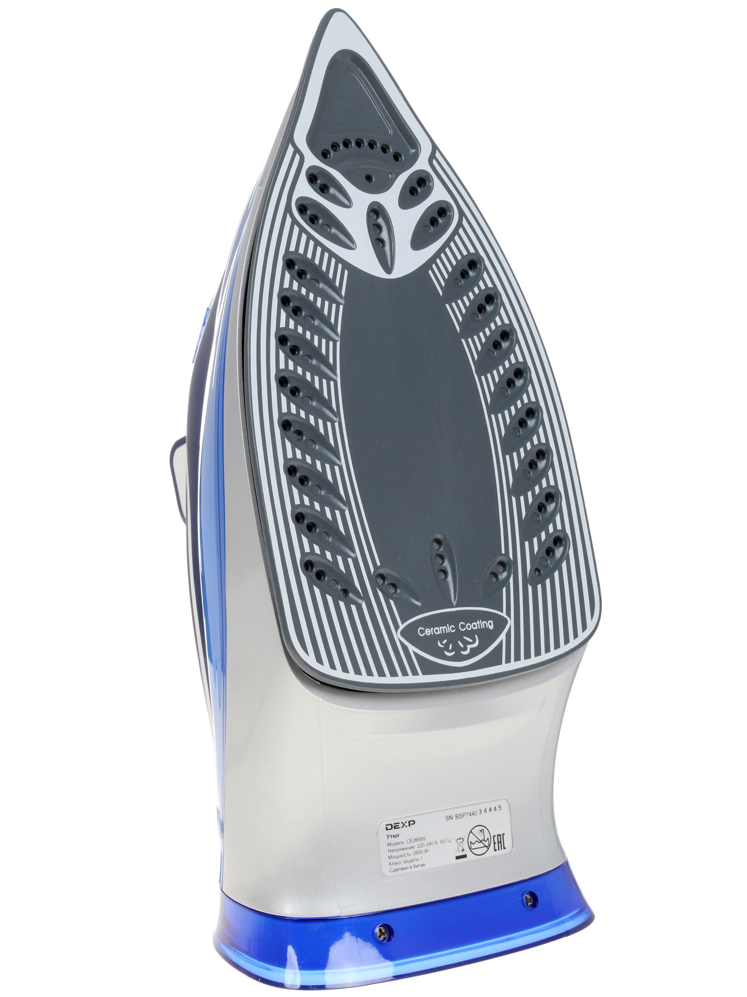 1174982 Утюг DEXP CE2600S синий STDN-0066403 - Вид №4