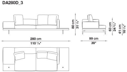 B&B Italia 3-х местный тканевый диван Dock sun-id-1376507 - Вид №146