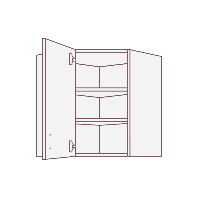 Шкафы навесные  EDV1D SIDAK SIST536-1320