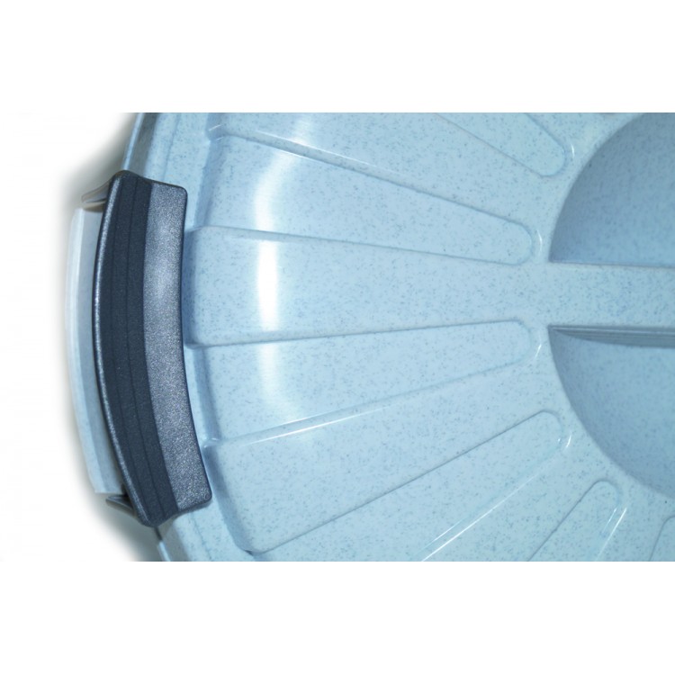 132347 DENOX Бак с крышкой с ручками и 2 зажима для крышки 23 л. Зеленый  - Вид №1